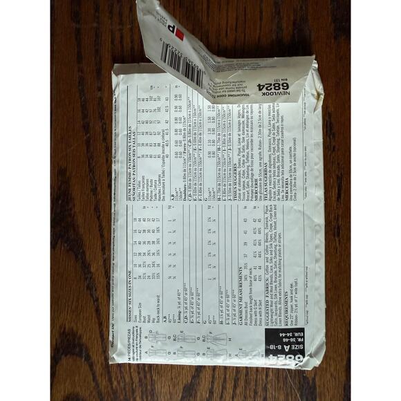 UC FF NEWLOOK 6824 Sewing Pattern 9 Pattern Pieces Mix & Match Retro Dress 8-18 - Picture 3 of 6